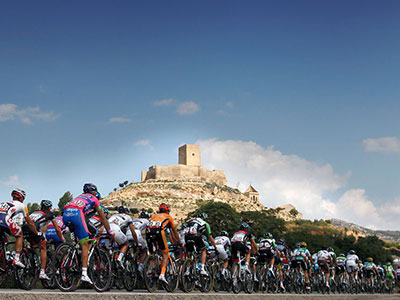 Cyclists in the Tour of Spain
